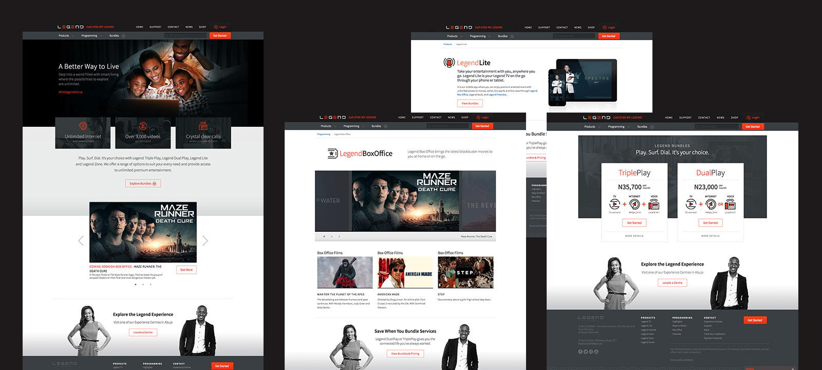 Legend by Suburban Website