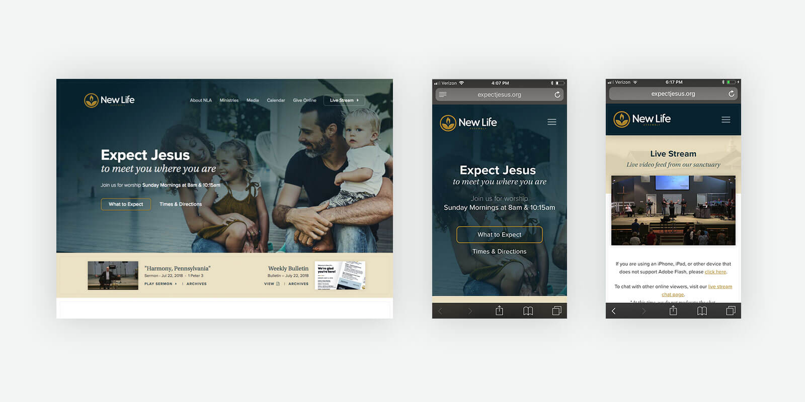 Home & Interior Layouts on Desktop & Mobile